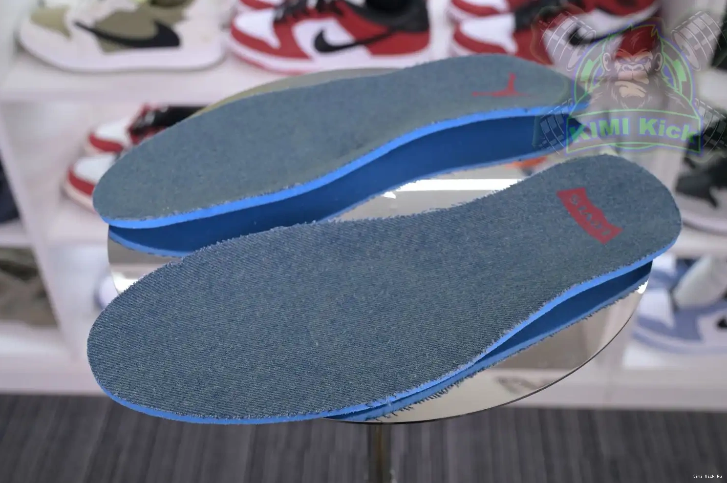 Kimikick Jordan levis Air retro 4 denim Jordan 0703